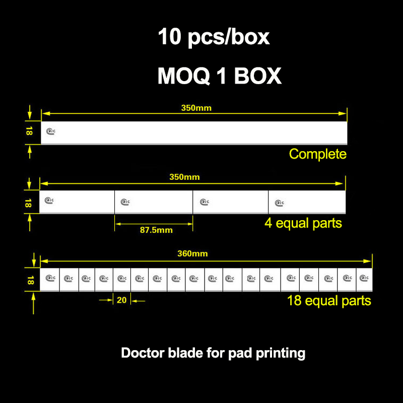 doctor blade for pad printing