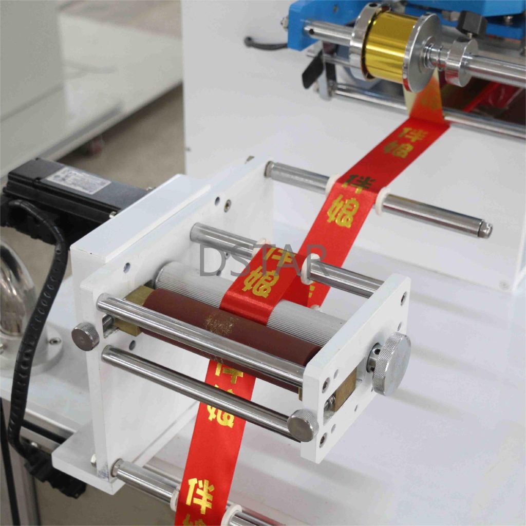 Automatic satin ribbon hot stamping machine