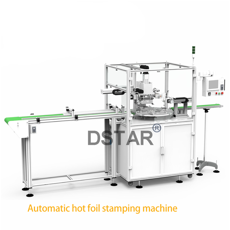 Automatic bottle cap top hot stamping machine