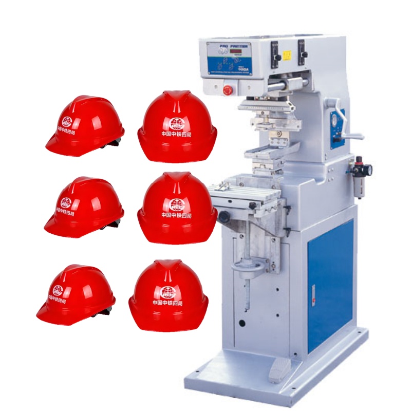 Safety Helmet 1 Color Pad Printing Machine